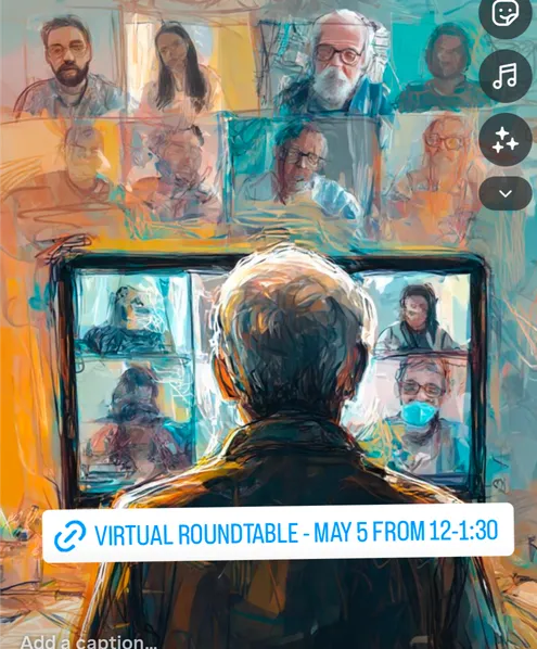 Virtual Roundtable Invite The In-Between: A Monthly Roundtable (online)