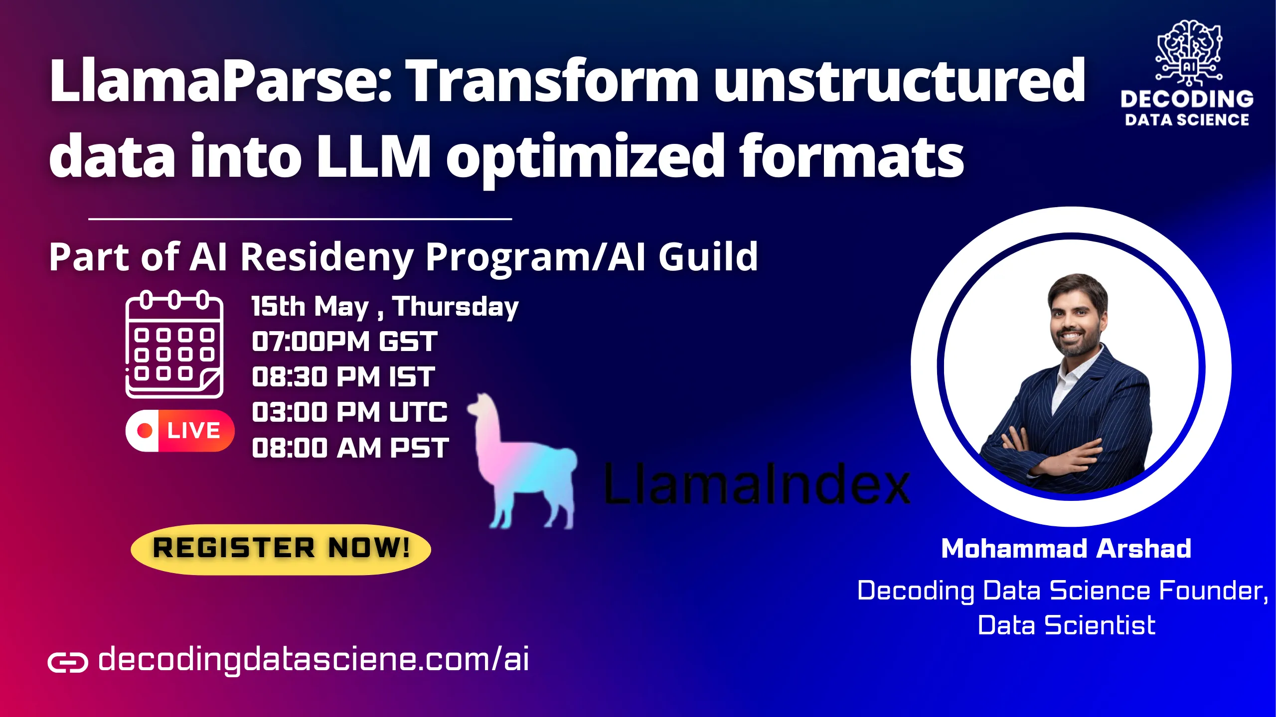 LlamaParse: Transform unstructured data into LLM optimized formats