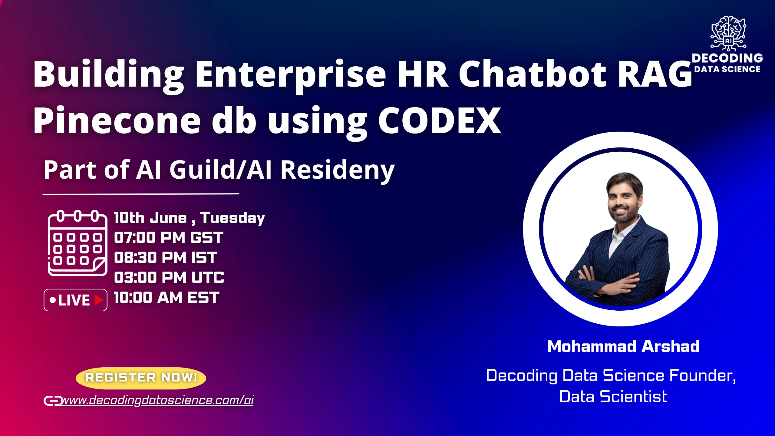 Building Enterprise HR Chatbot RAG  Pinecone db using CODEX