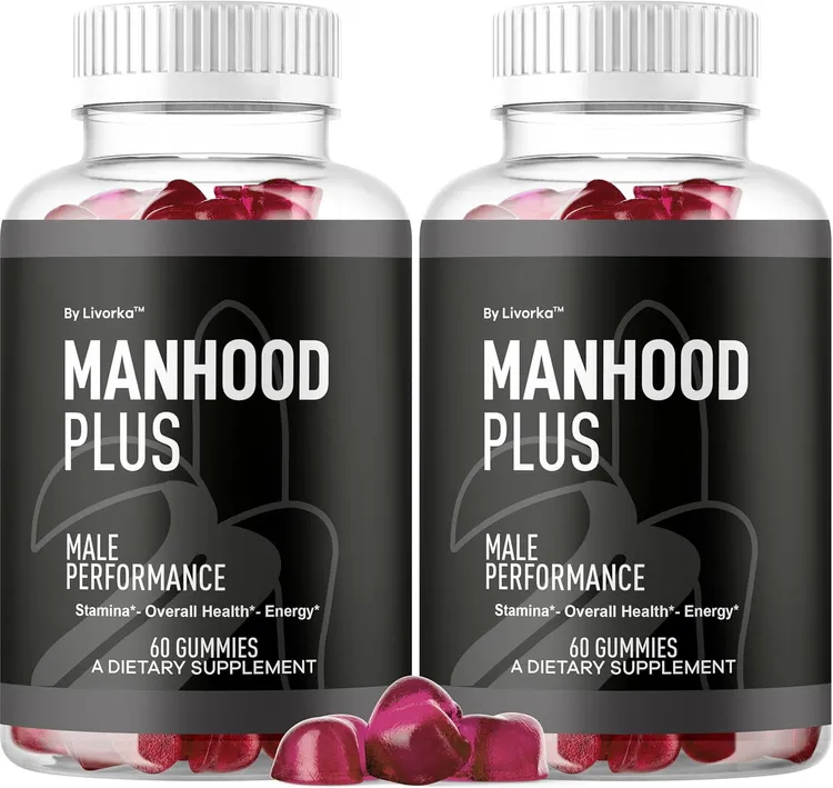 Complément Alimentaire Manhood Plus 1000 Mg - 30 Gummies - Soutien Masculin Naturel - Date De Péremption 07/2026