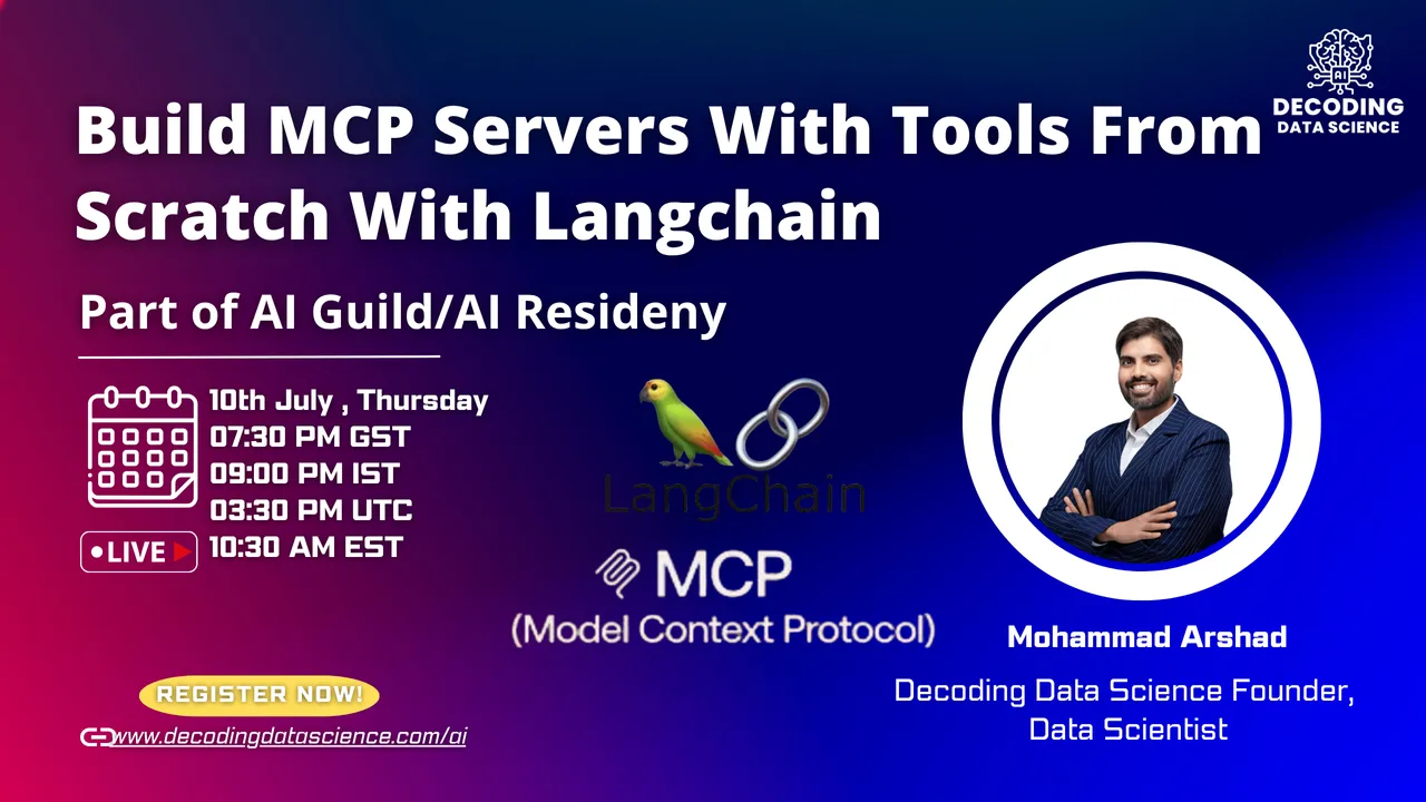 Build MCP Servers With Tools From Scratch With Langchain