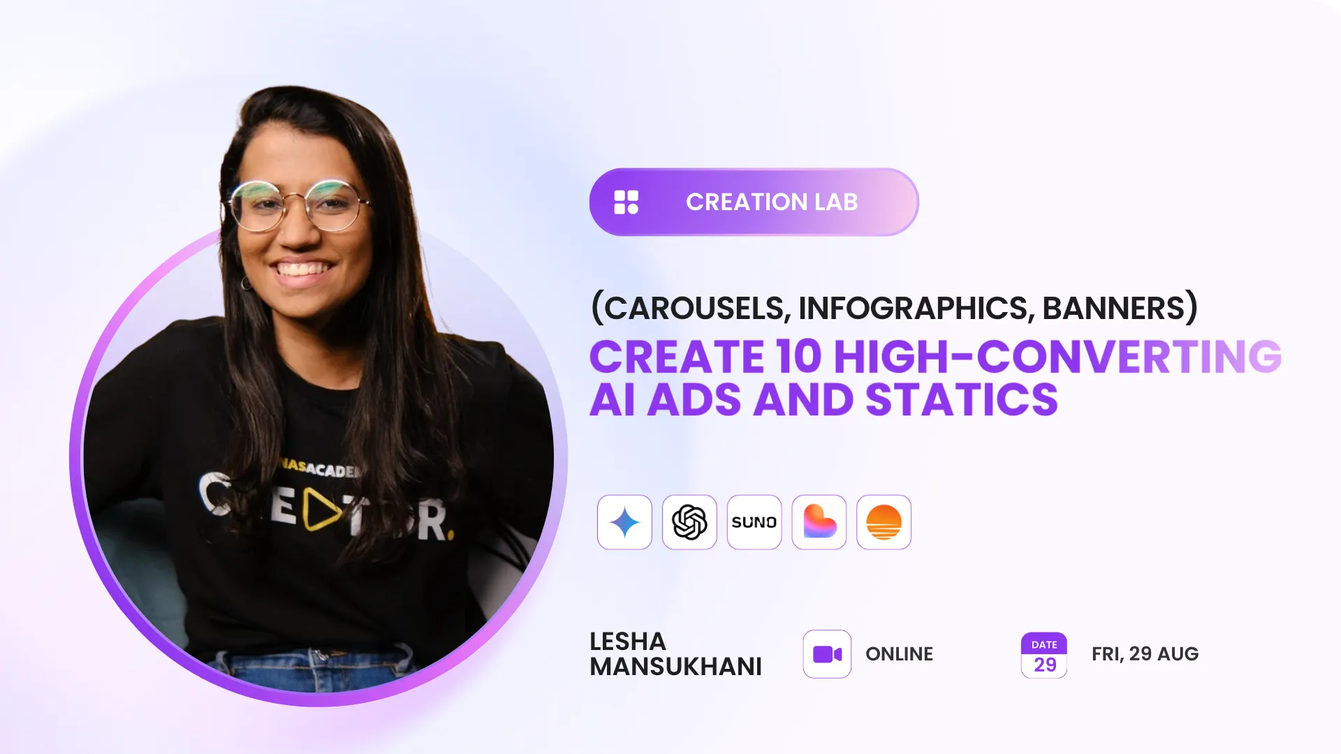 Create 10 High-Converting AI Ads and Statics (Carousels, Infographics, Banners) 