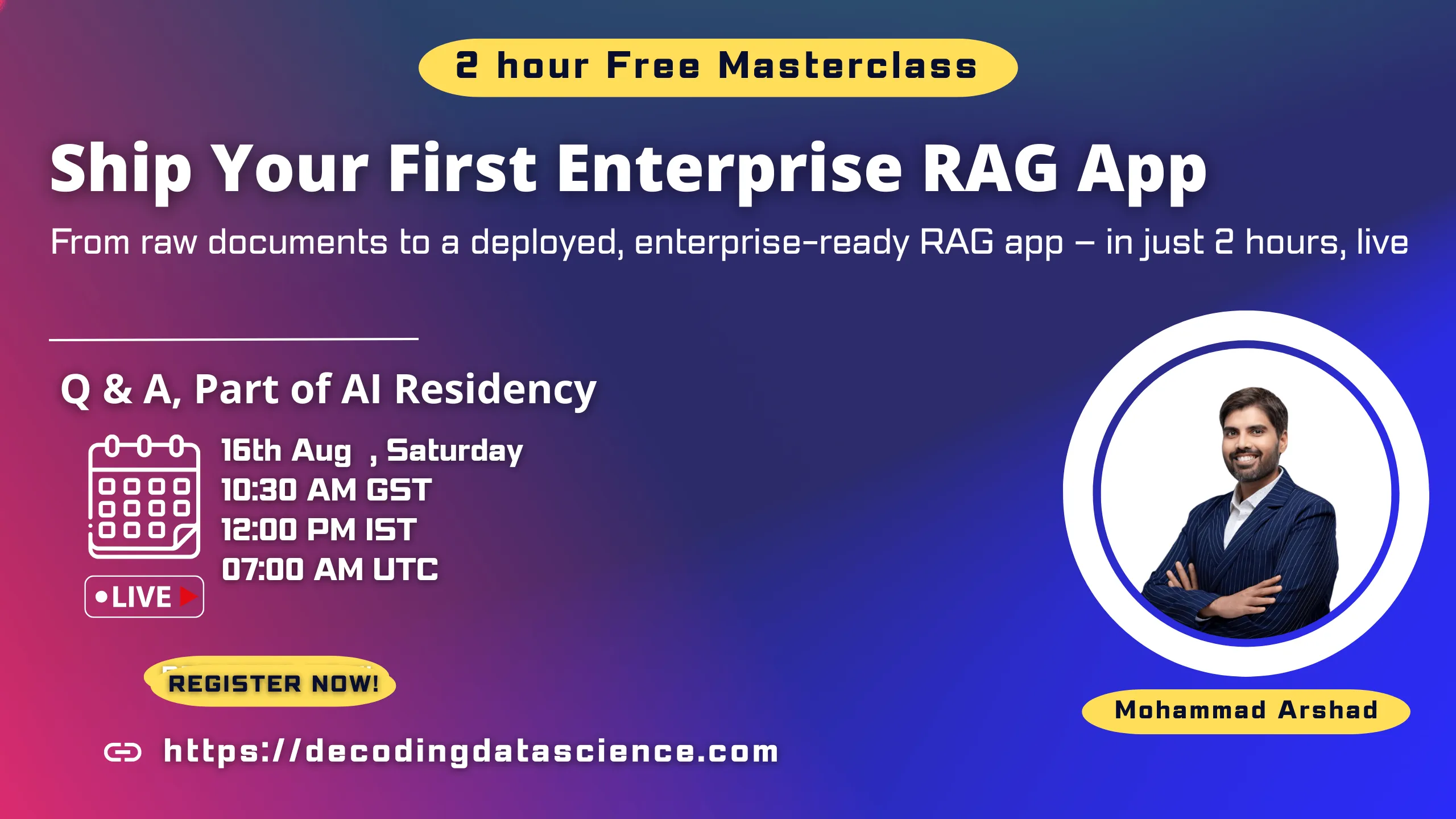 Ship Your First Enterprise RAG App