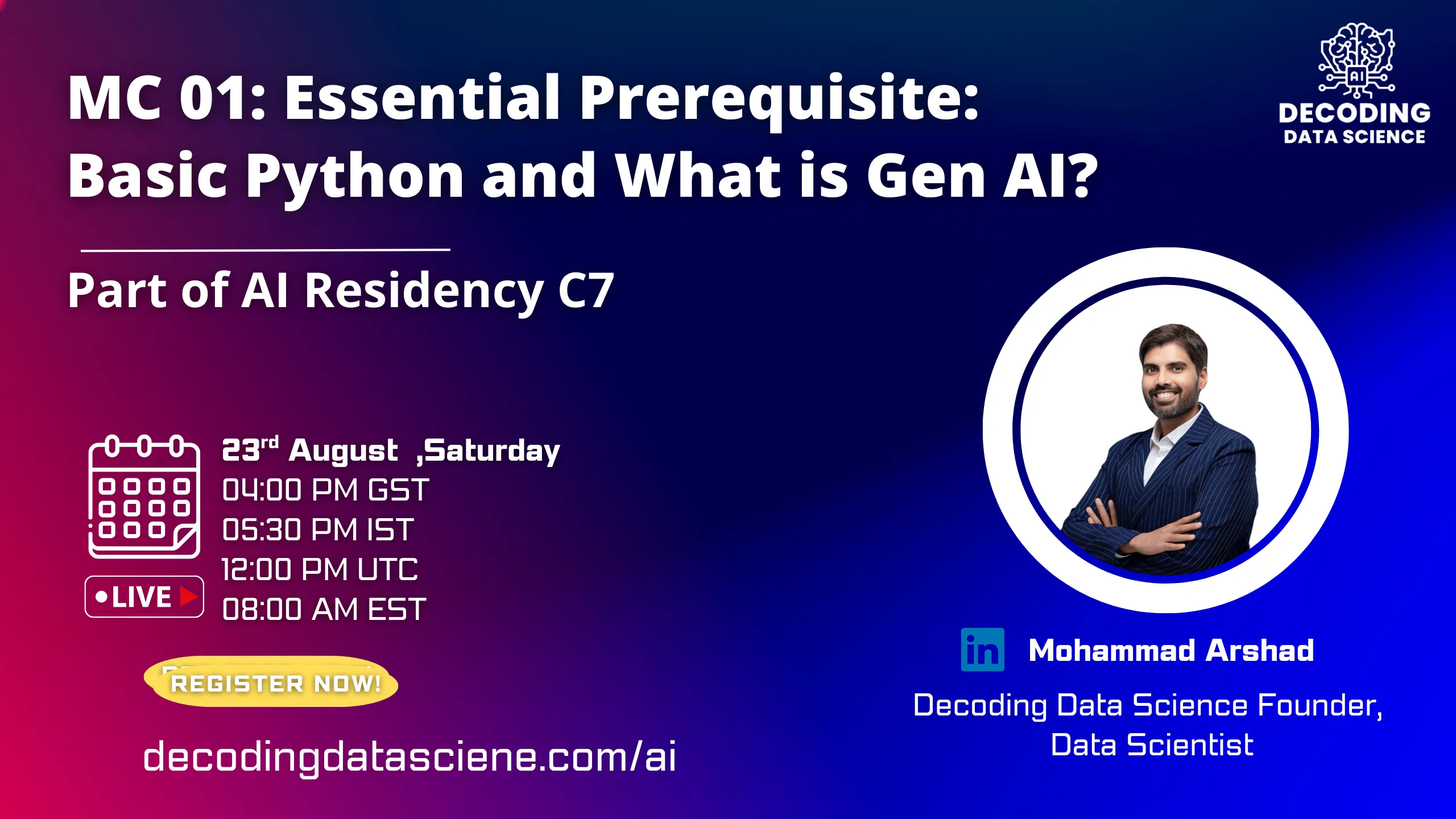 MC 01: Essential Prerequisite: Basic Python and What is Gen AI?