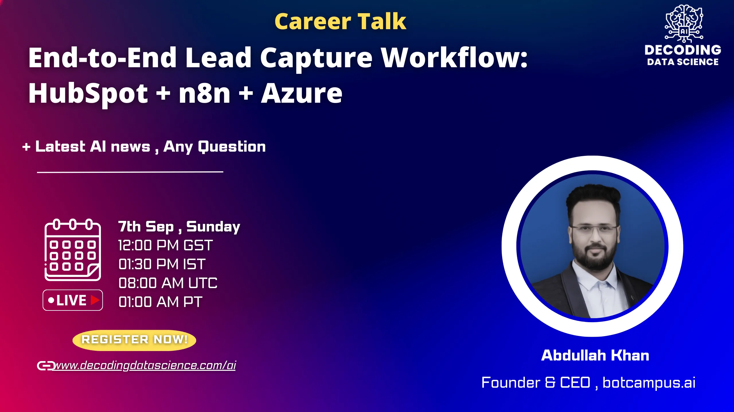 End-to-End Lead Capture Workflow: HubSpot + n8n + Azure