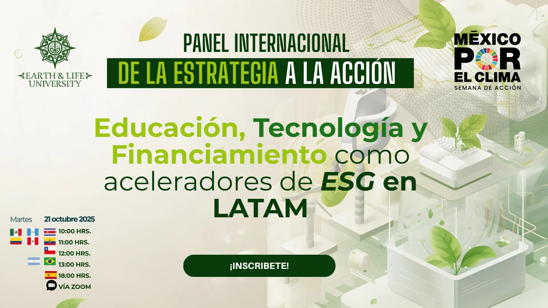 Panel Internacional: Educación, Tecnología y Financiamiento como aceleradores de ESG en LATAM