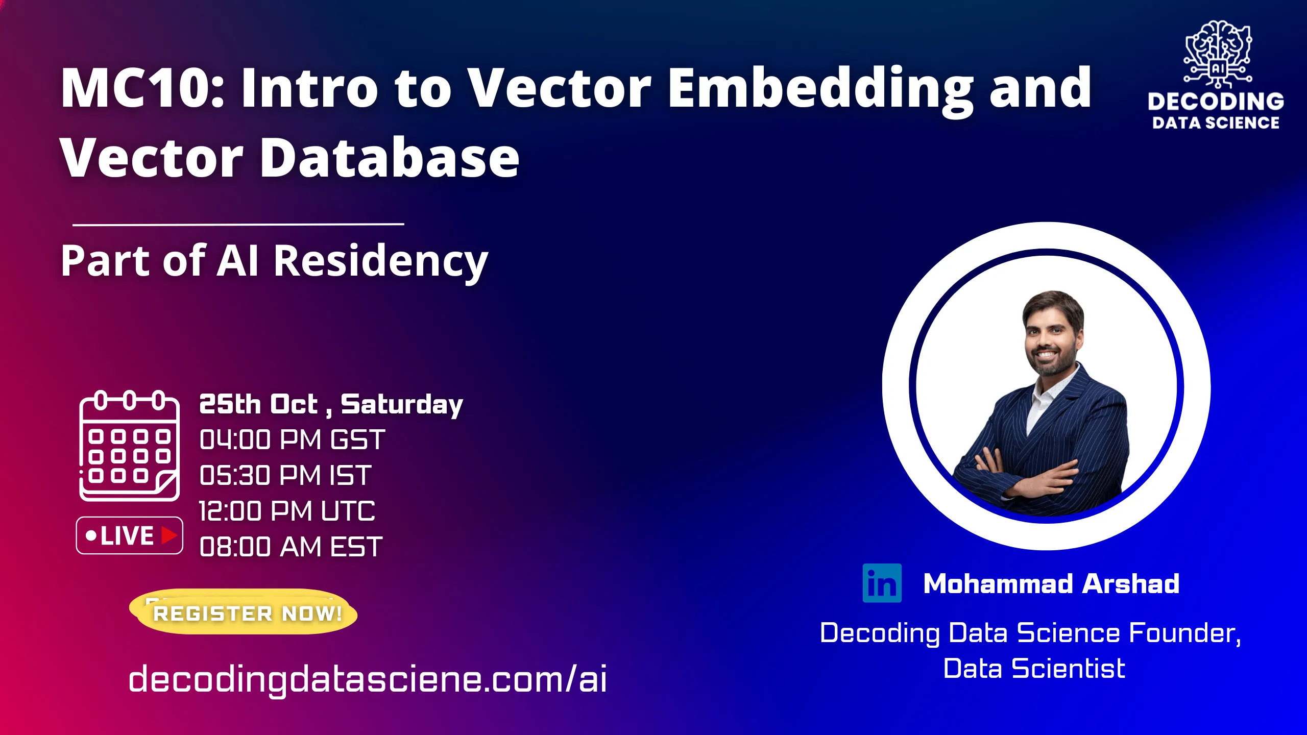 MC10: Intro to Vector Embedding and Vector Database