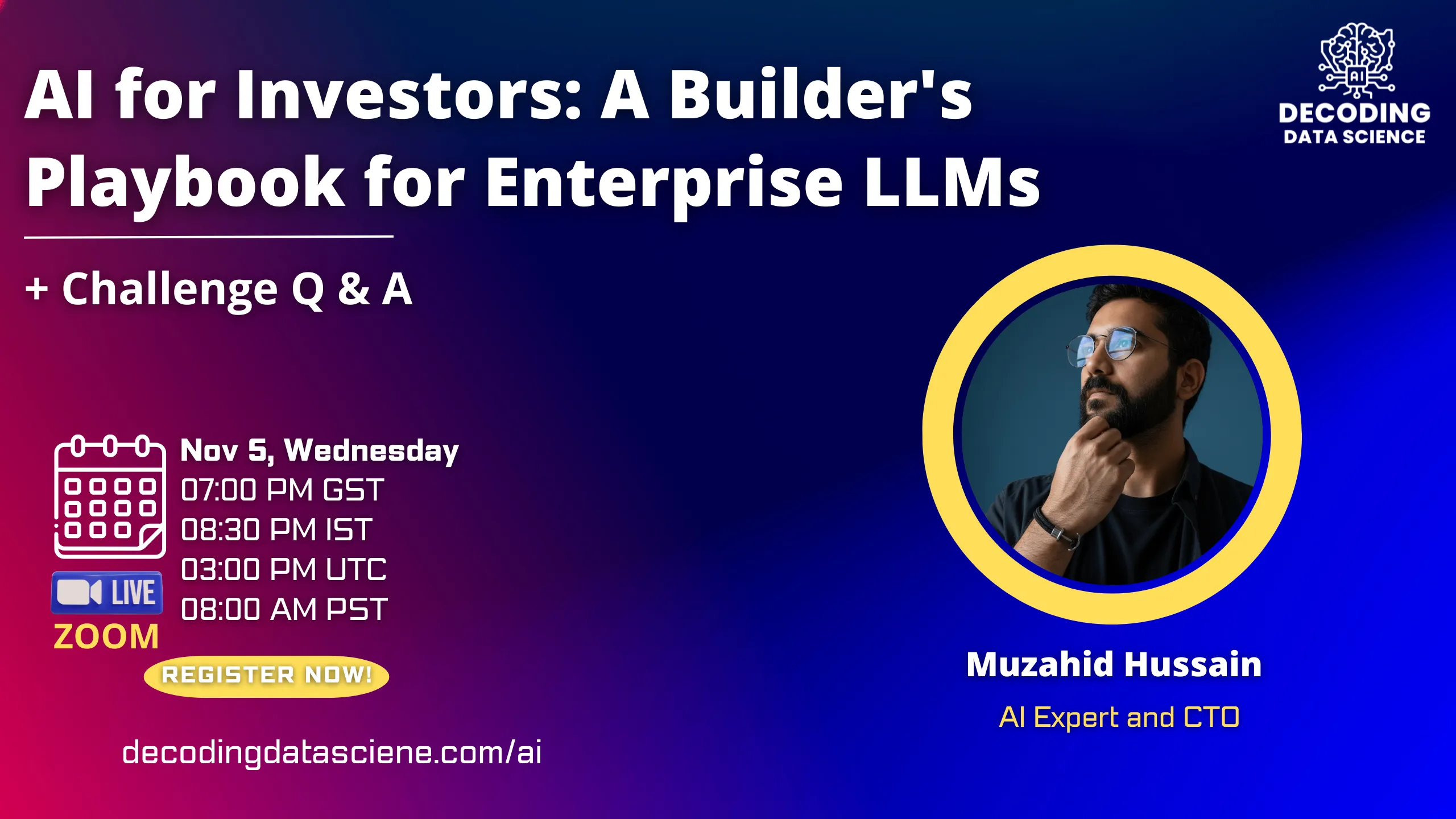 AI FOR INVESTORS: A BUILDER'S PLAYBOOK FOR ENTERPRISE LLMS