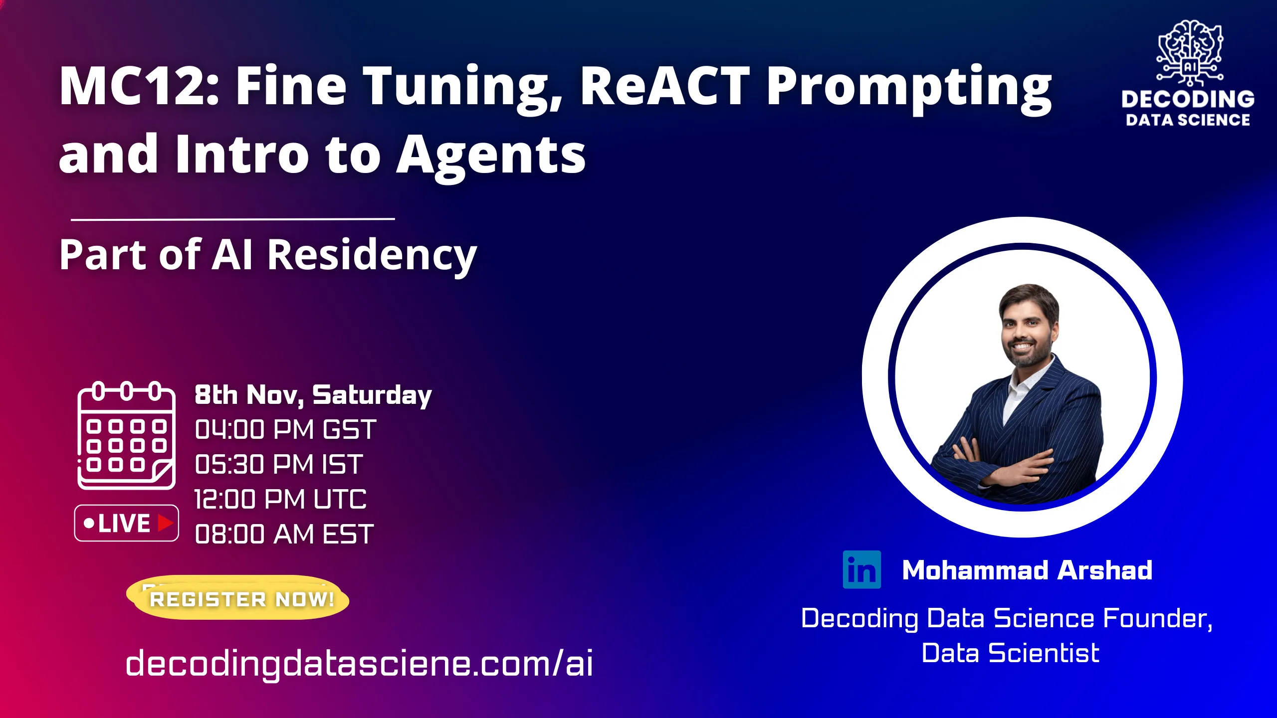 MC12: Fine Tuning, ReACT Prompting and Intro to Agents