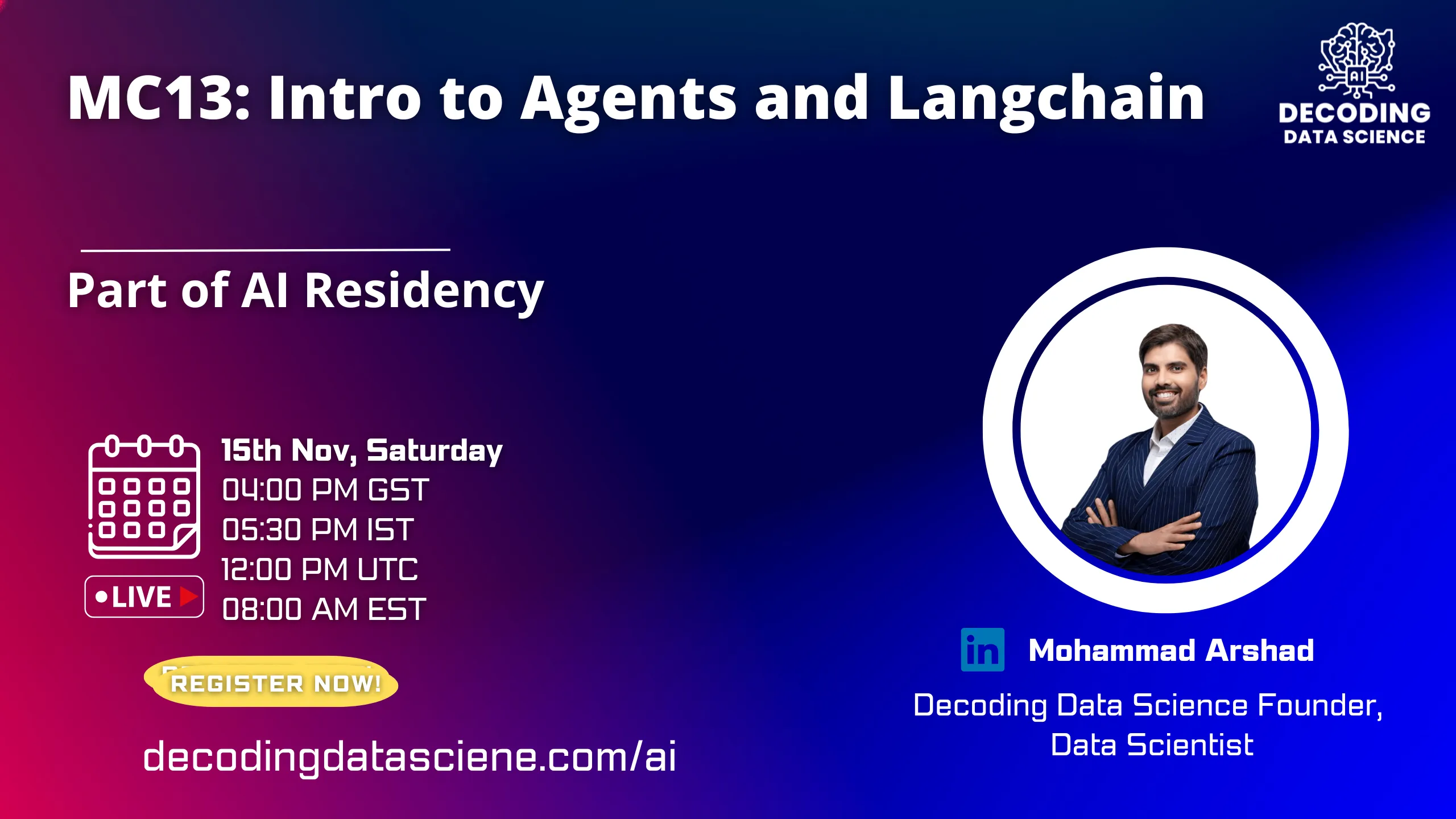 MC13: Intro to Agents and Langchain