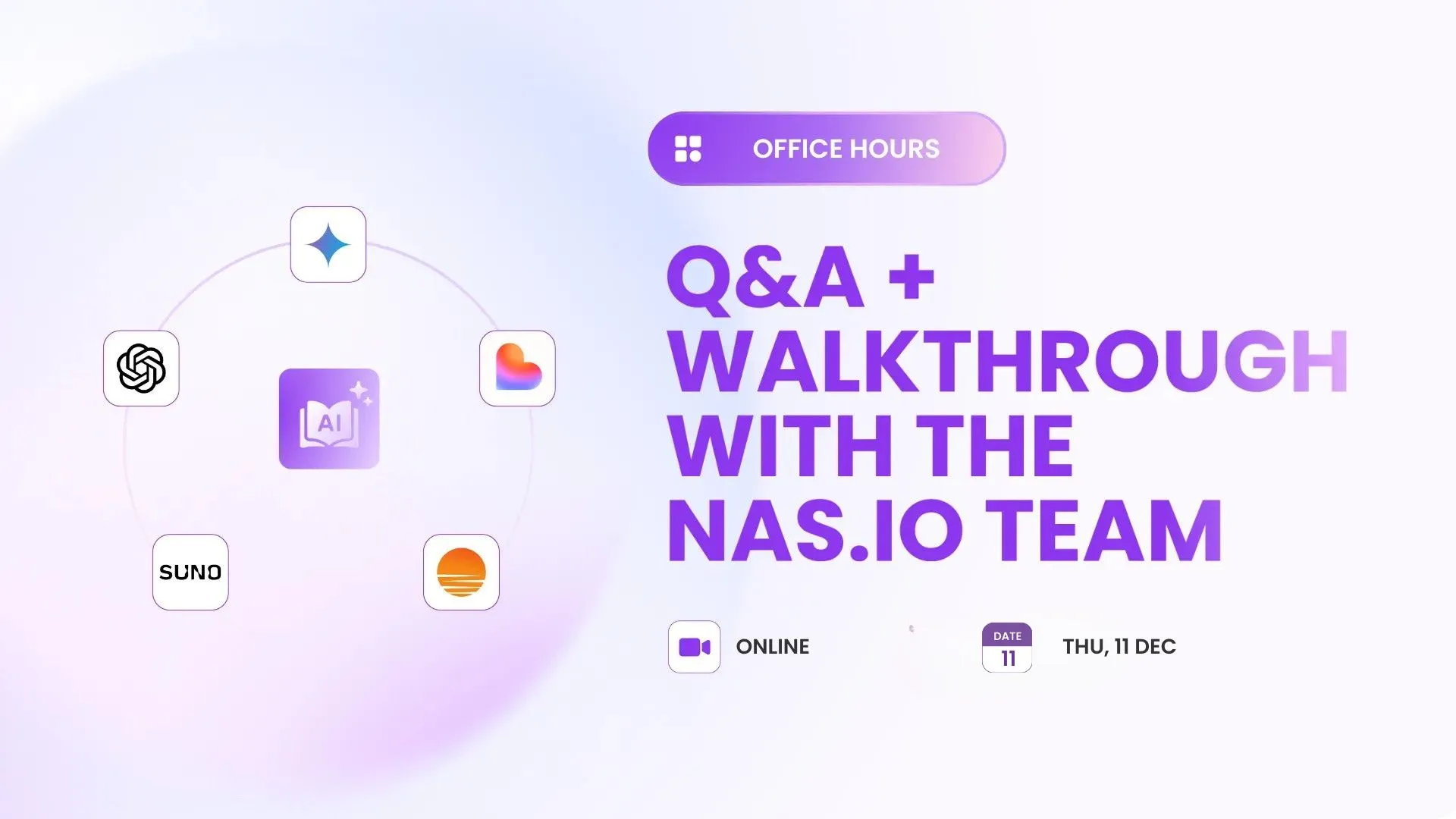 Q&A + Walkthrough with the Nas.io team