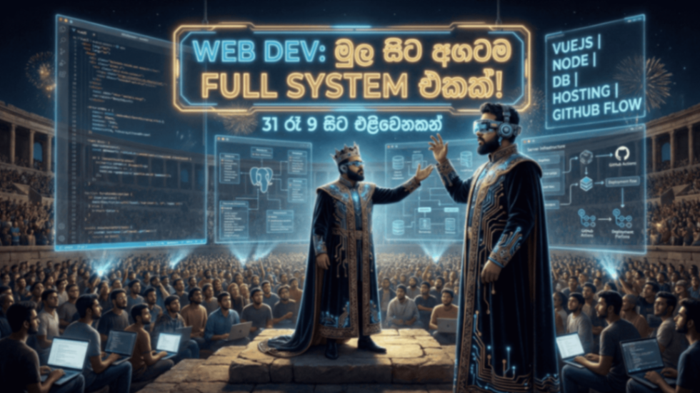 2025 December - AI Web Dev: Full System From Scratch (මුල සිට අගටම)