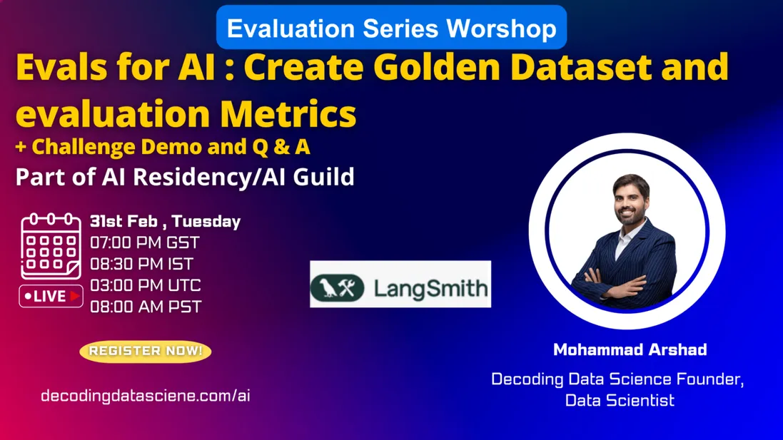 Evals for AI : Create Golden Dataset and evaluation Metrics