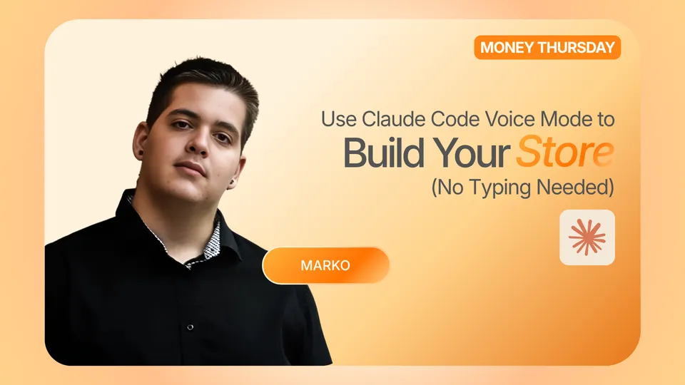 Use Claude Code Voice Mode to Build Your Store (No Typing Needed)