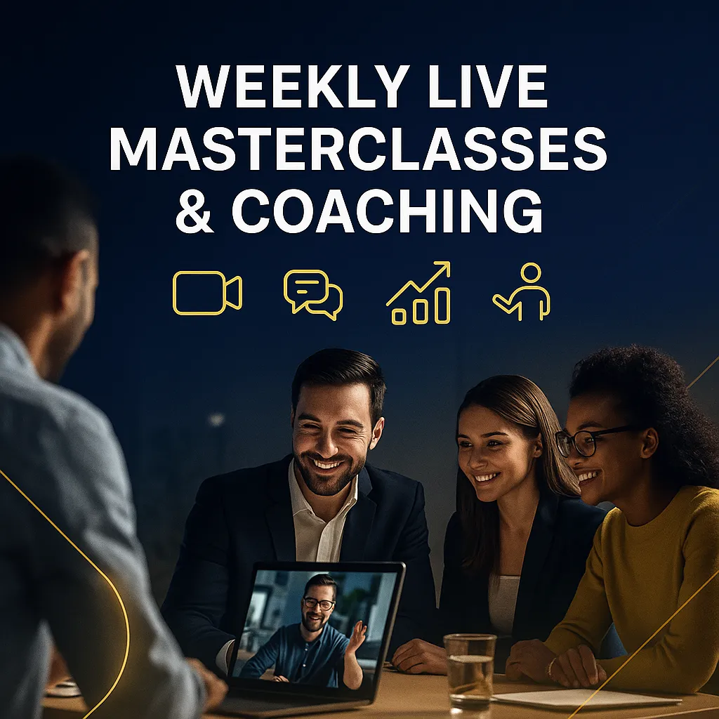 Weekly Live Masterclasses & Coaching