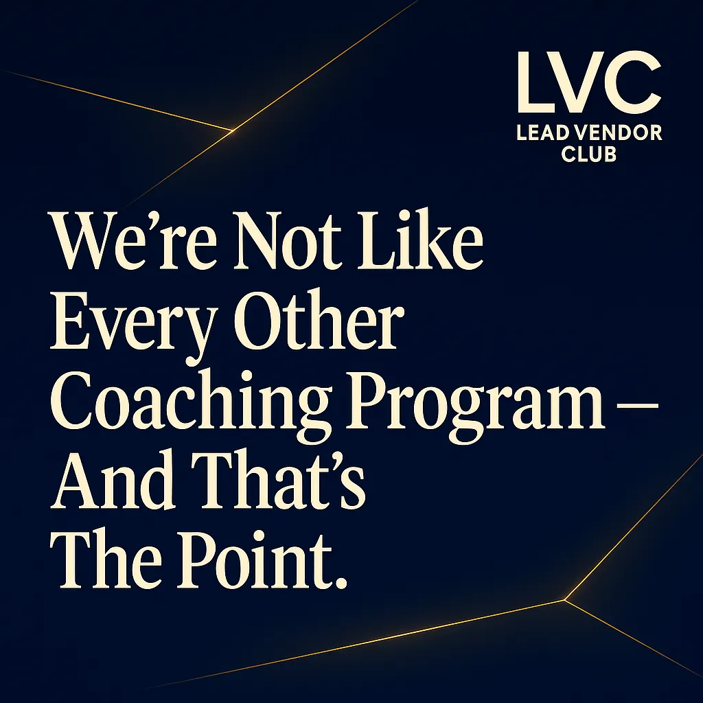 We’re Not Like Every Other Coaching Program — And That’s The Point.
