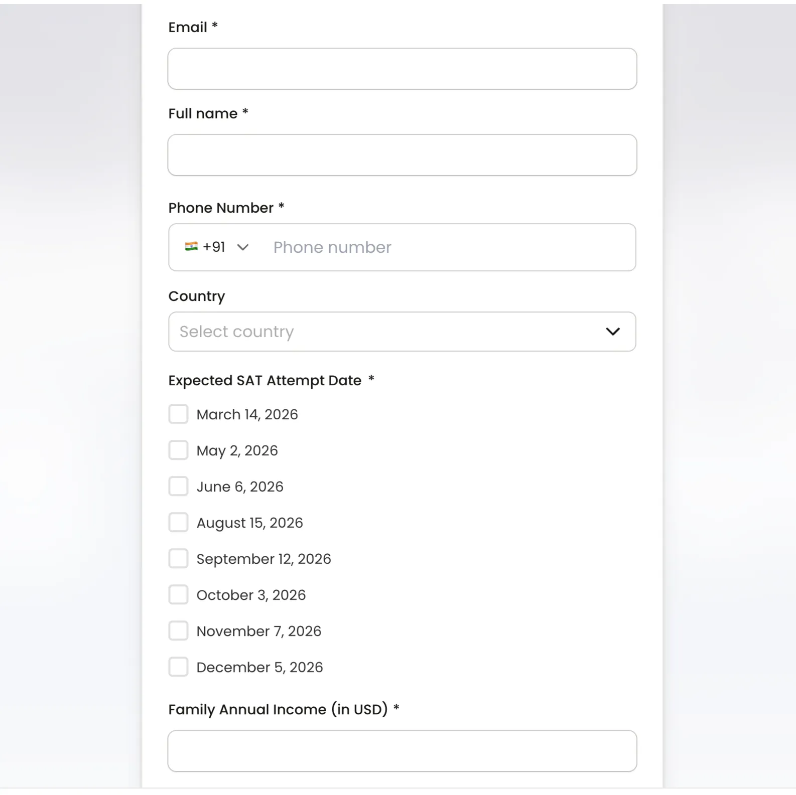 Step 1: Fill Application Form