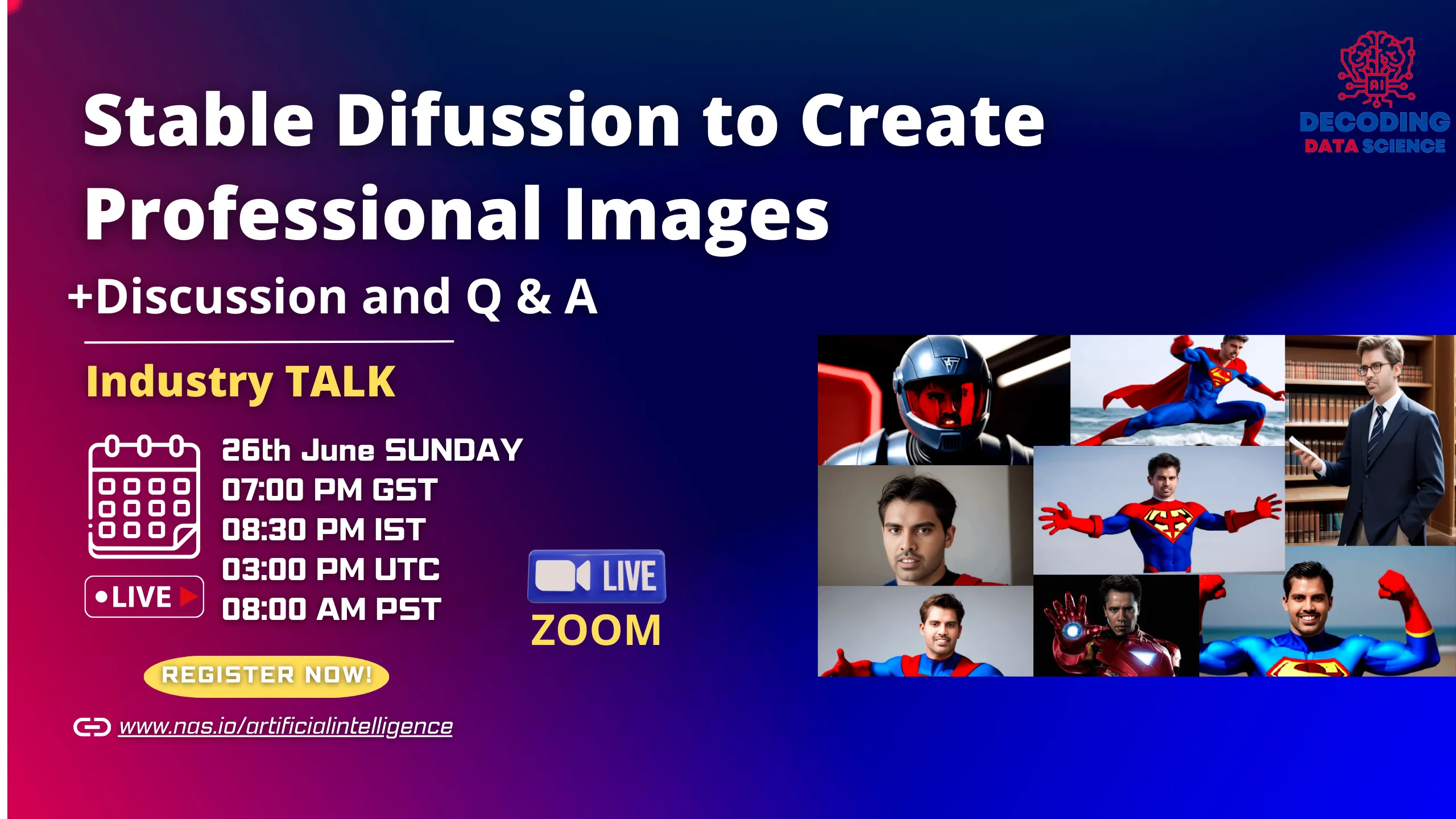 Stable Difussion to Create Professional Images