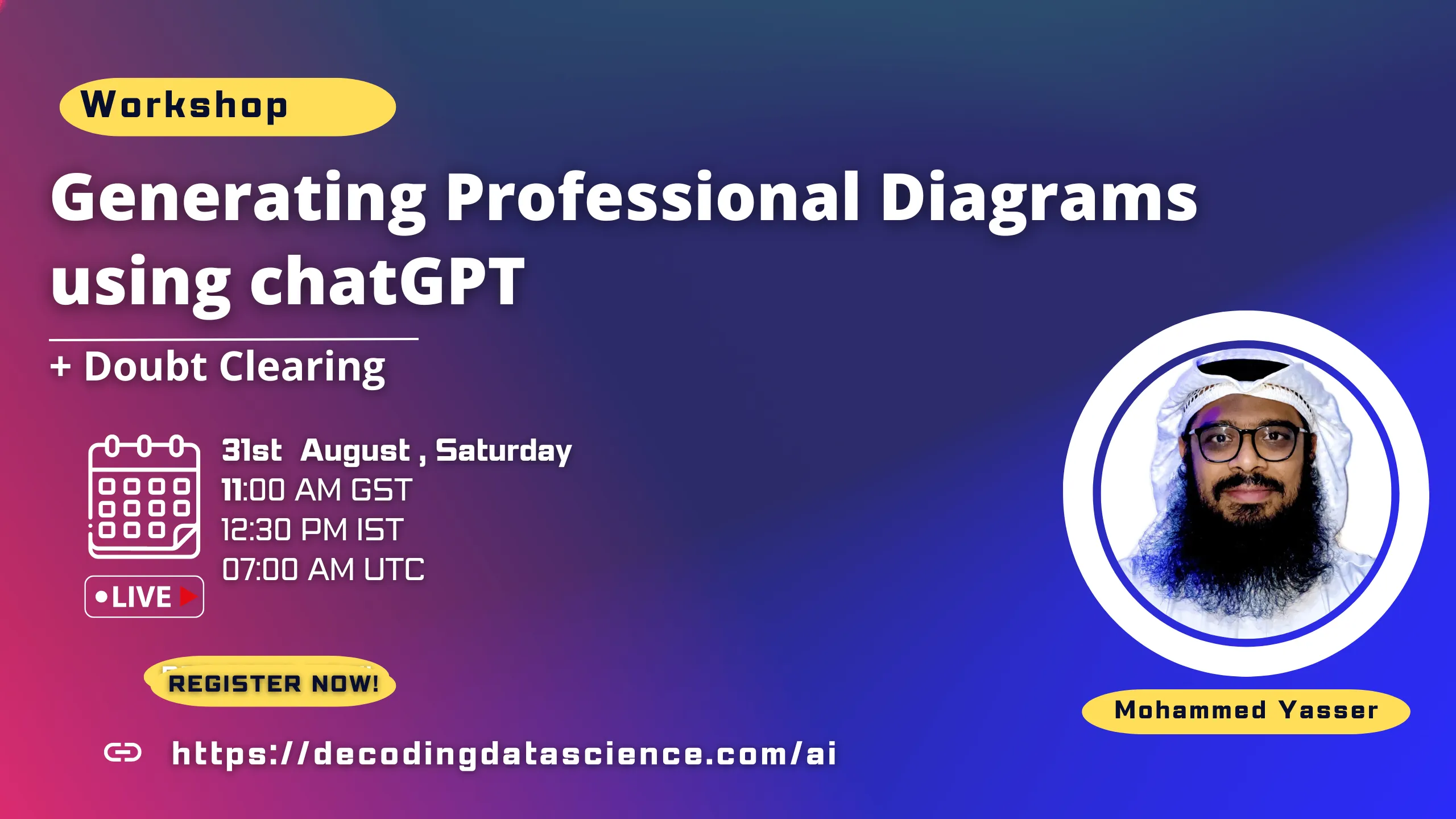 Generating Professional Diagrams using chatGPT 