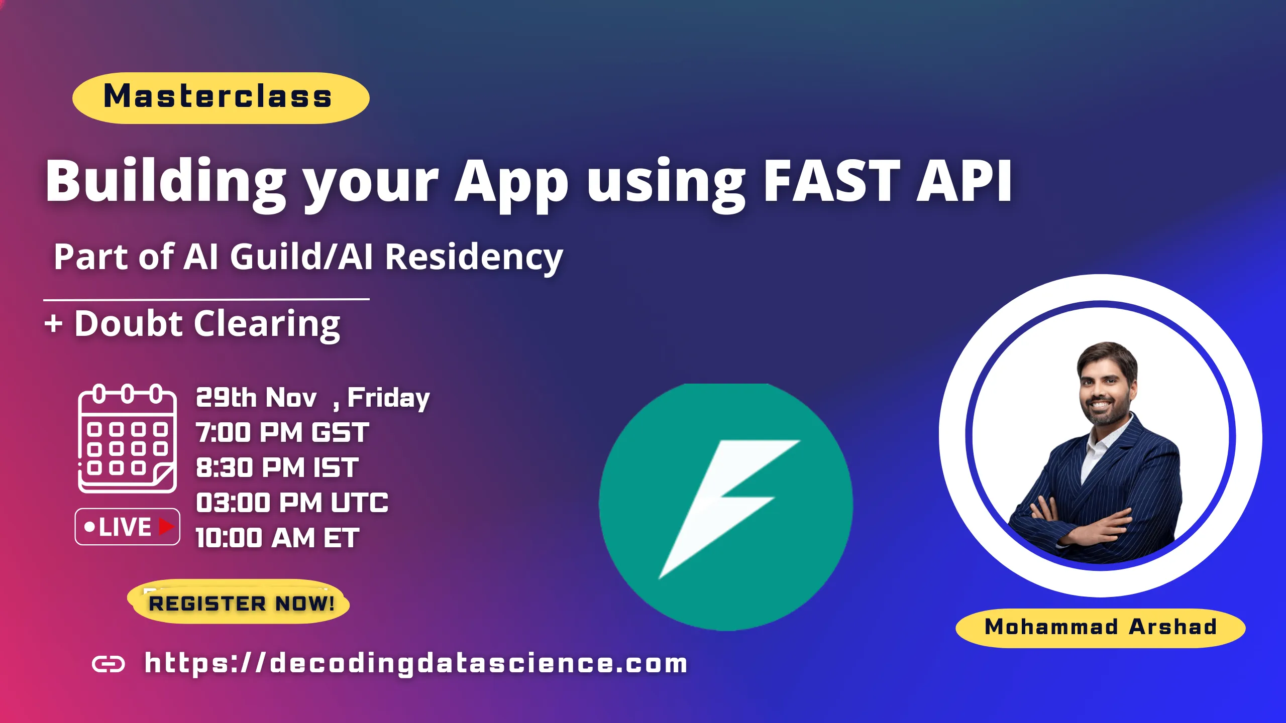 Building your App using FAST API