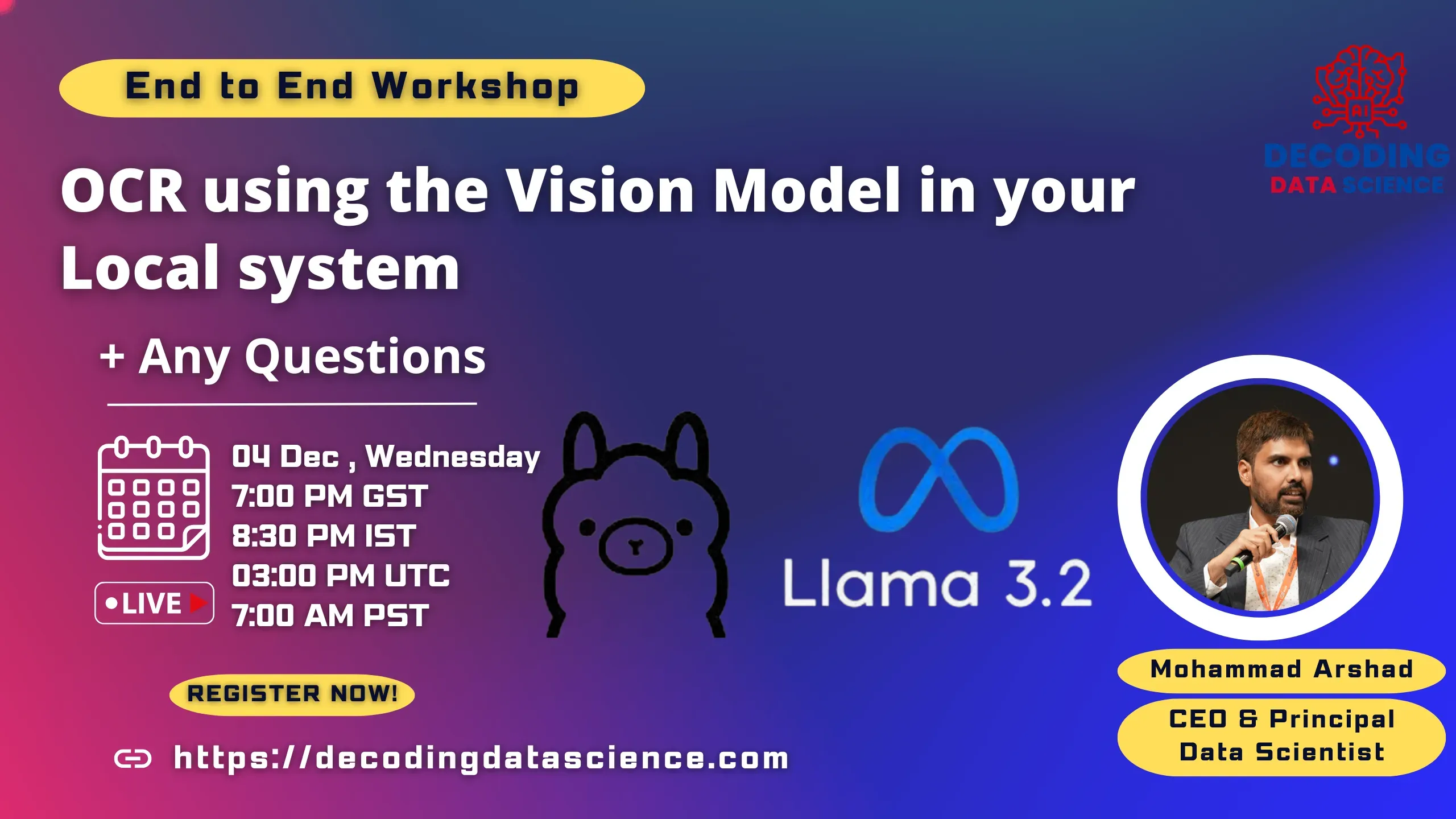 OCR using the Vision Model in your Local system