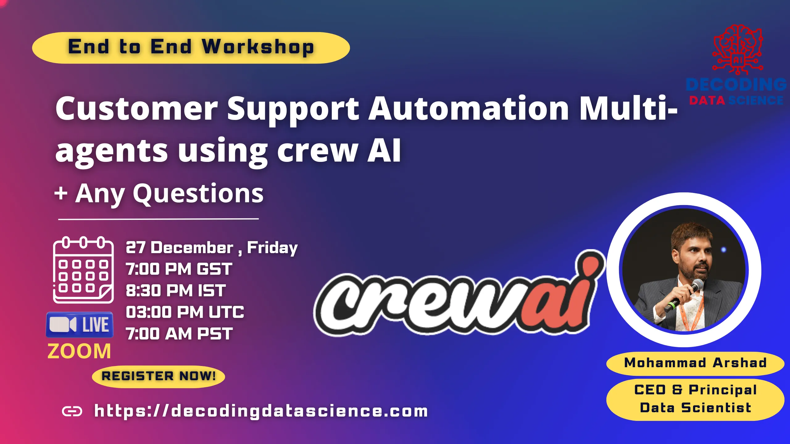 Customer Support Automation Multiagents using crew AI