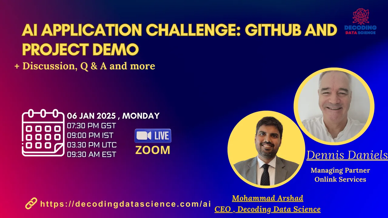 AI Application challenge: Github and project demo