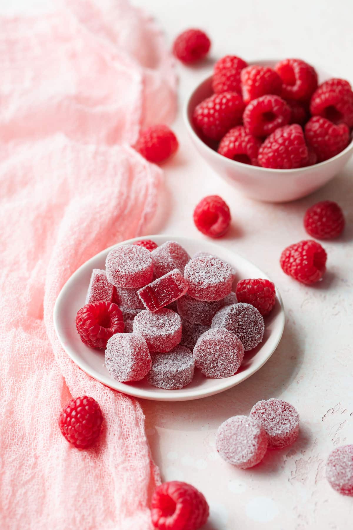 Homemade Raspberry Pectin Gummies