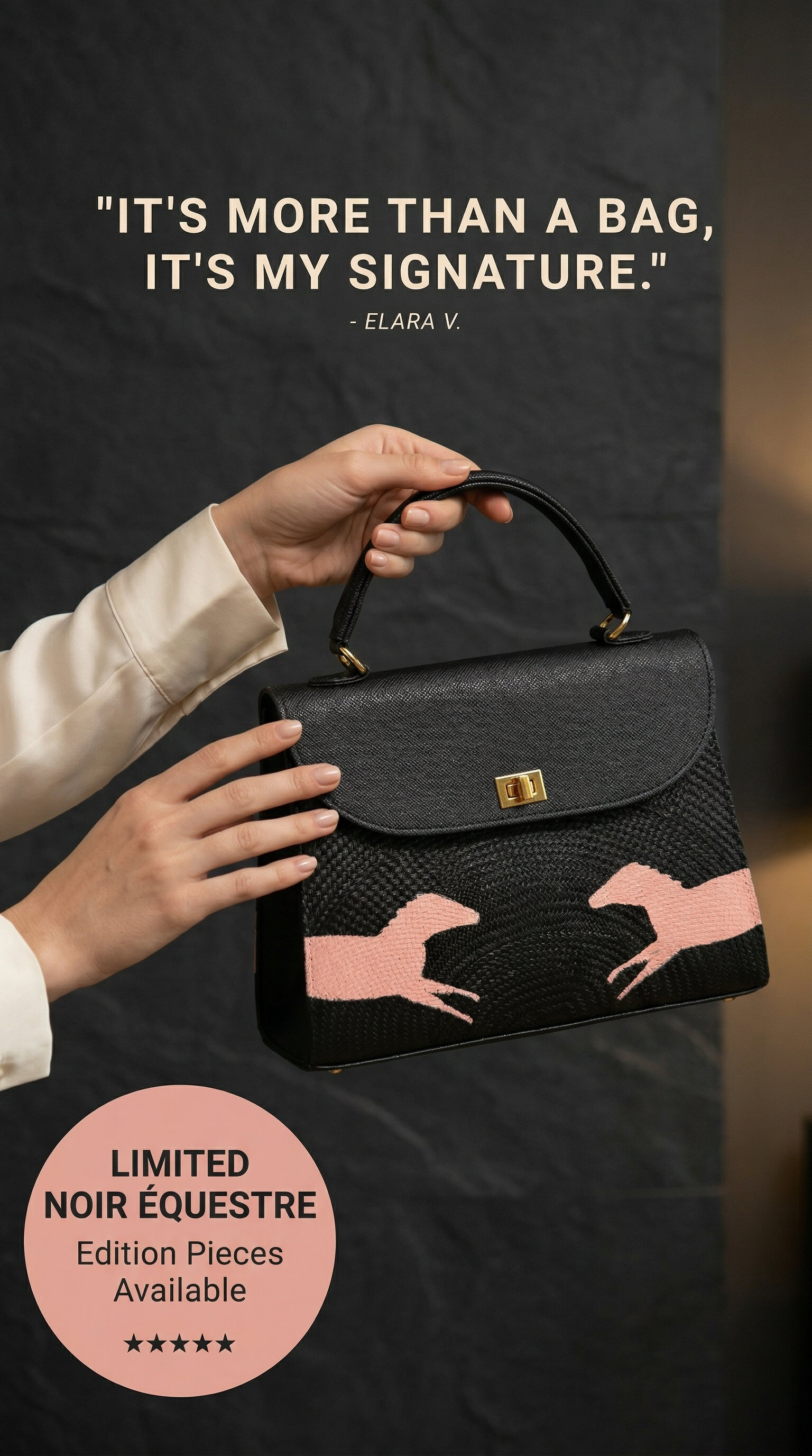 Chand&Co. Artisan Heritages bag's woven  profile