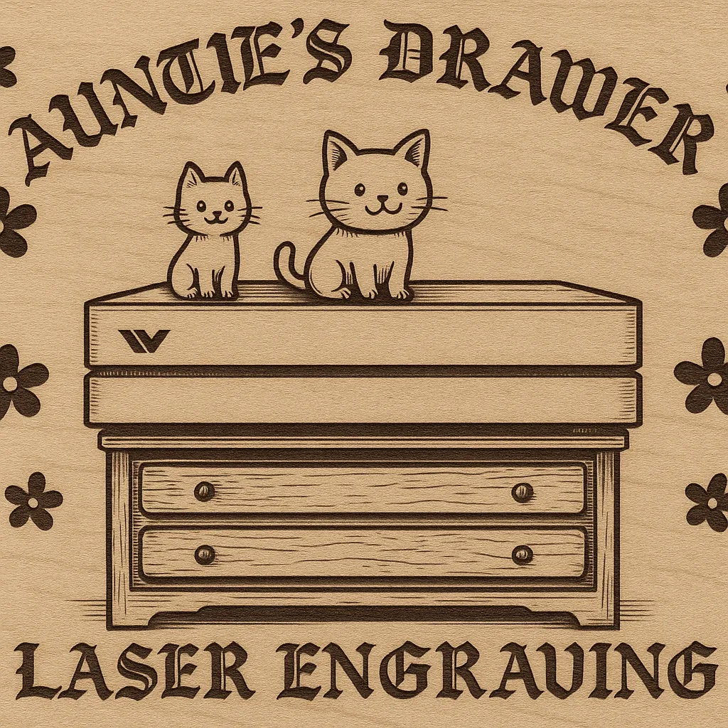 Aunties Drawer Laser Engraving  profile