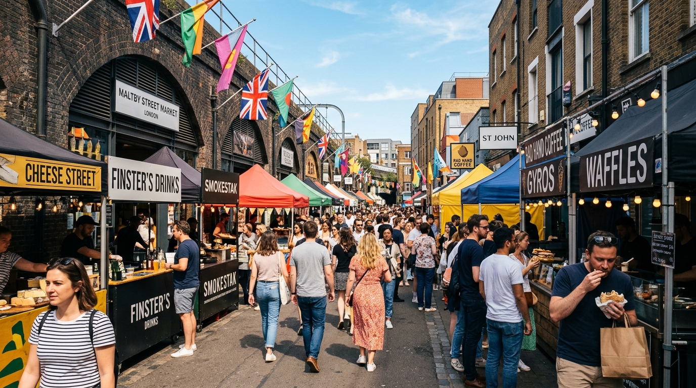 🌮Maltby Street Market & Thames Walk🌈🚶‍♂️