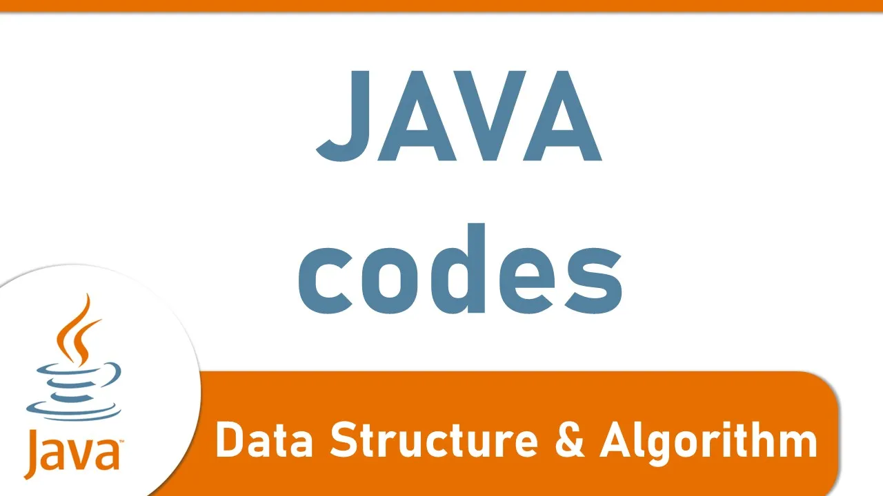 Data Structure and Algorithm - JAVA codes